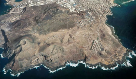 Eagle´s view of Las Coloradas, the north take off in Las Palmas