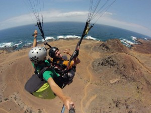 Flying in Las Coloradas