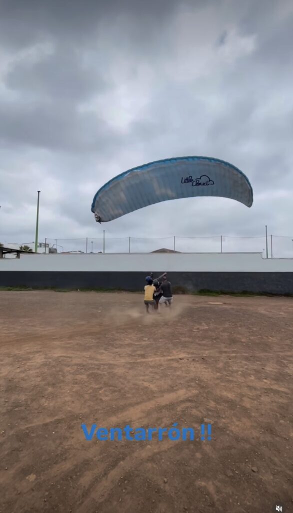 Dia de mucho viento en las coloradas pero volando